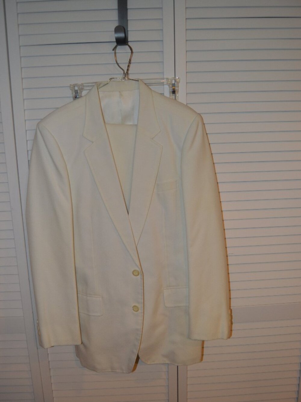 Custom Tailored White Suit